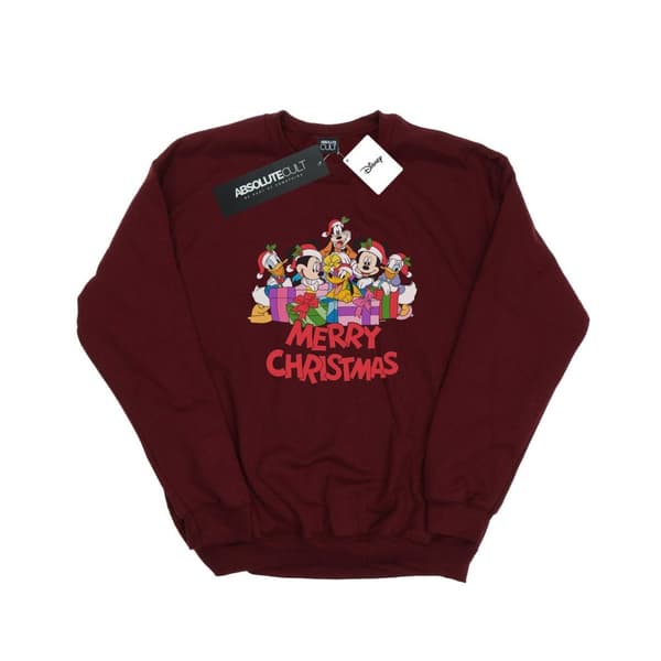 Disney Mens Mickey Mouse And Friends Christmas Sweatshirt
