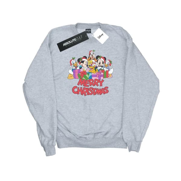 Disney Mens Mickey Mouse And Friends Christmas Sweatshirt