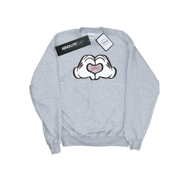 Disney Womens/Ladies Mickey Mouse Loves You Sweatshirt