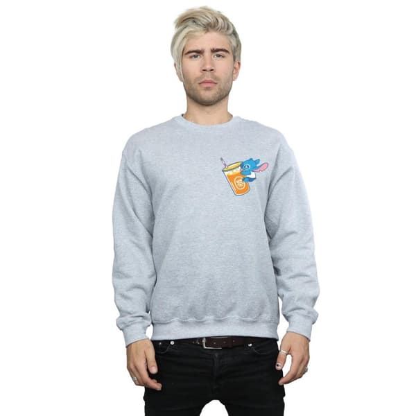 Disney Mens Lilo And Stitch Drink Sweatshirt