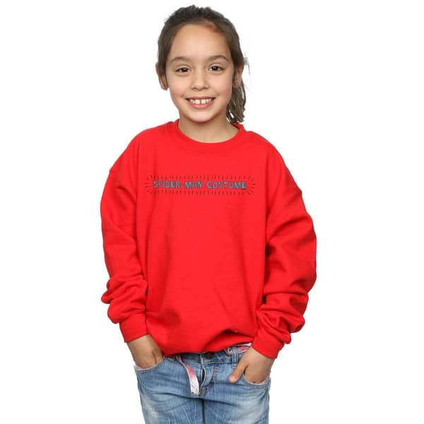 Marvel Sweatshirt med Spider-Man-dräkt för flickor