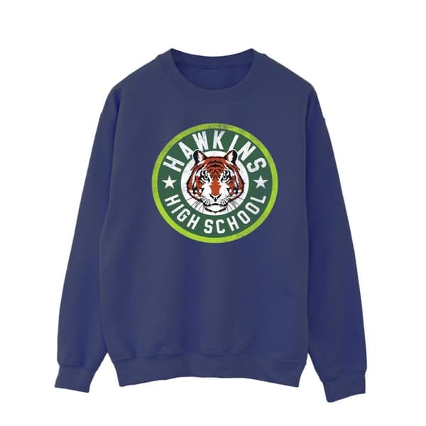 Netflix Mens Stranger Things Hawkins Tiger Circle Sweatshirt