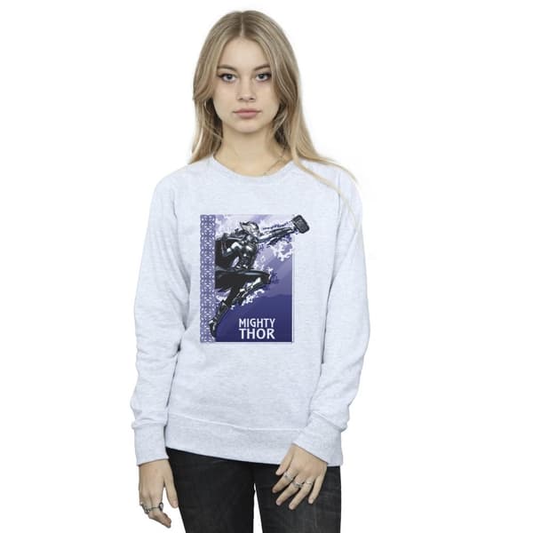 Marvel Womens/Ladies Thor Love And Thunder Mighty Thor Sweatshirt