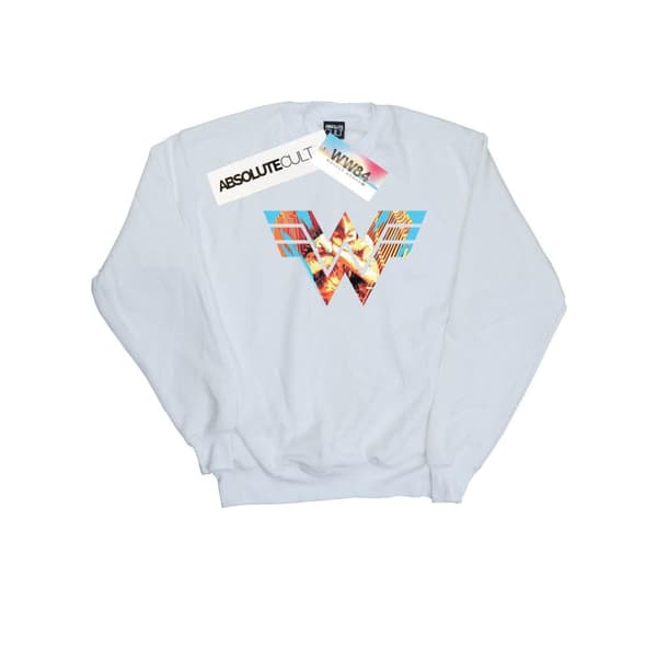 DC Comics Dam/Tjej Wonder Woman 84 Symbol Korsade Armar Sweatshirt