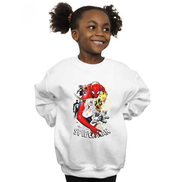 Marvel Spider-Man Villains Cover Sweatshirt för flickor
