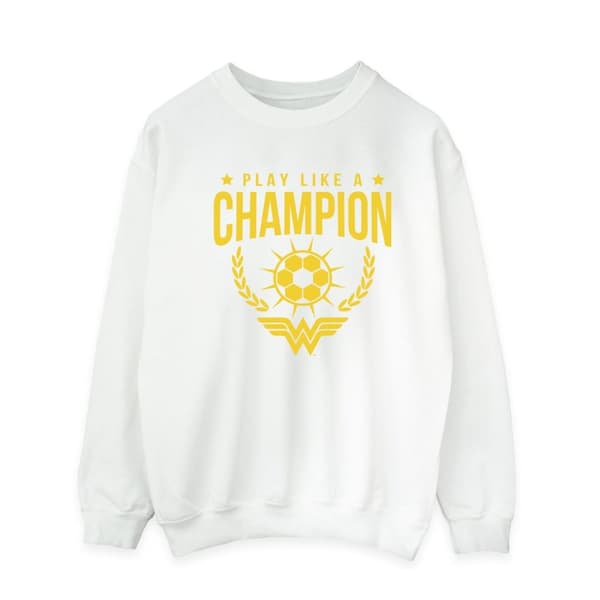 DC Comics Mens Wonder Woman Play Like A Champion Sweatshirt