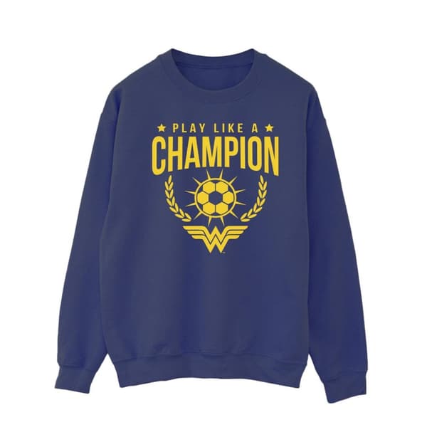 DC Comics Mens Wonder Woman Play Like A Champion Sweatshirt