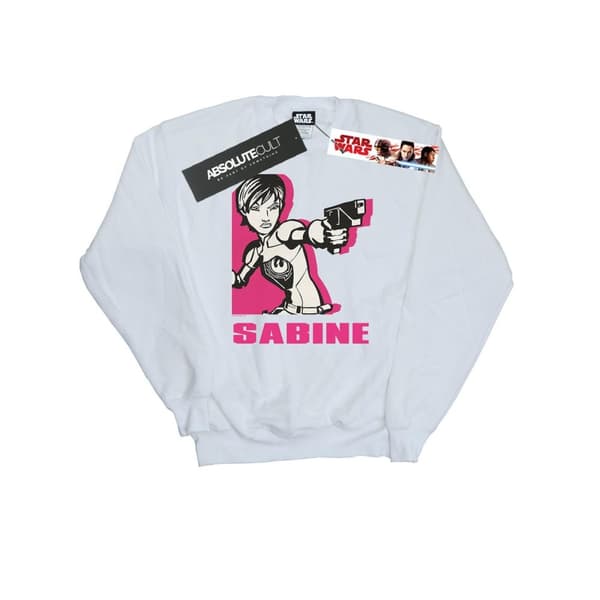 Star Wars Rebels Sabine-tröja för flickor White 12-13 Years