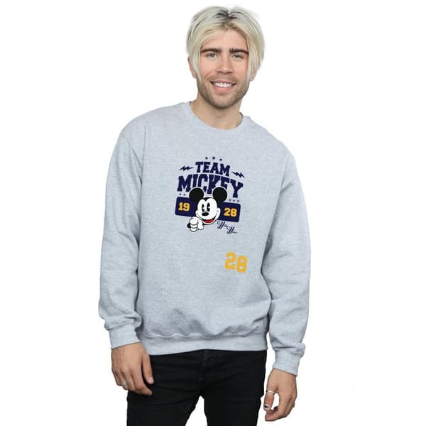 Disney Mens Mickey Mouse Team Mickey Sweatshirt