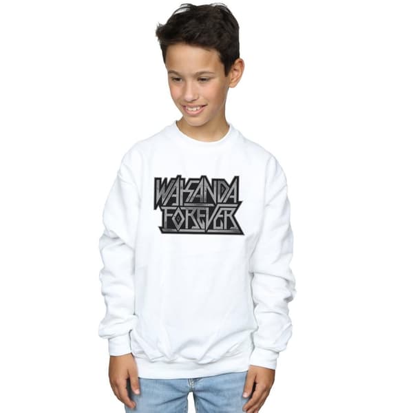 Marvel Boys Wakanda Forever Logo Sweatshirt