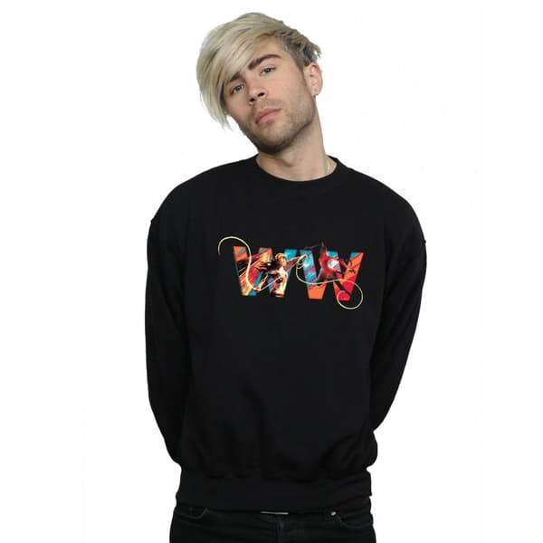 DC Comics Mens Wonder Woman 84 Symbol Sweatshirt