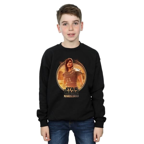 Star Wars Boys The Mandalorian Cara Dune Framed Sweatshirt