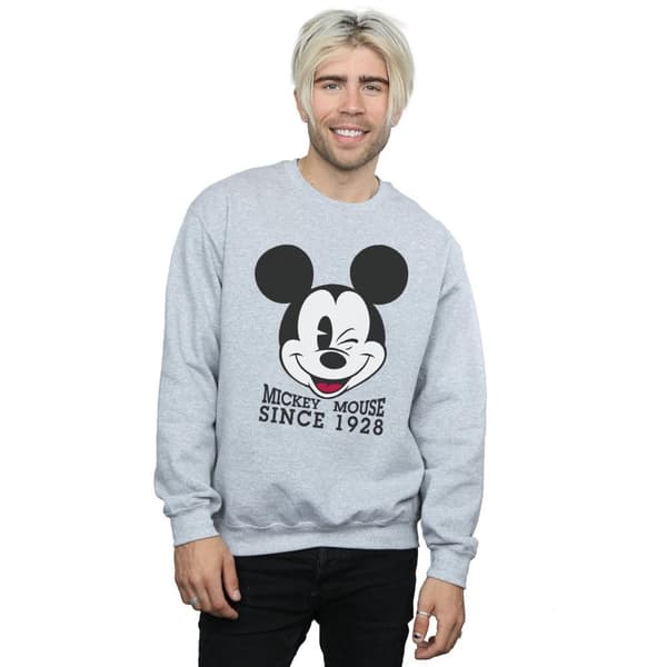 Disney Mens Mickey Mouse Since 1928 Sweatshirt