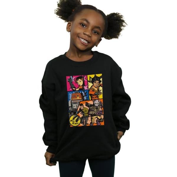 Star Wars Sweatshirt med seriestrippar från Rebels för flickor