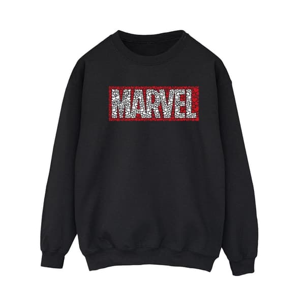 Marvel Womens/Ladies Comics Hearts Logo Sweatshirt
