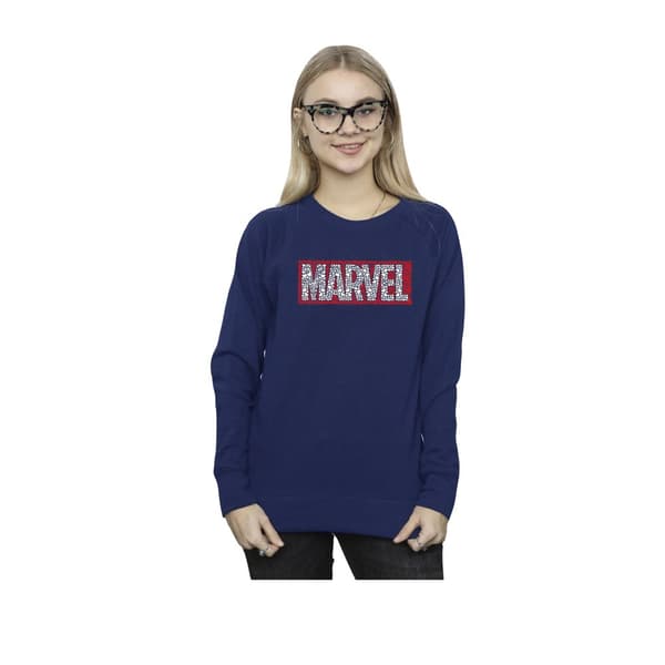 Marvel Dam/Tjej Comics Hearts Logo Sweatshirt