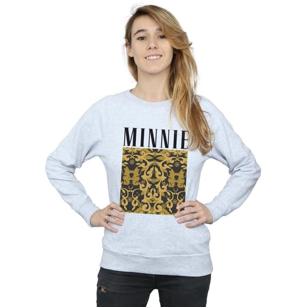 Disney Womens/Ladies Minnie Mouse Baroque Pattern Sweatshirt