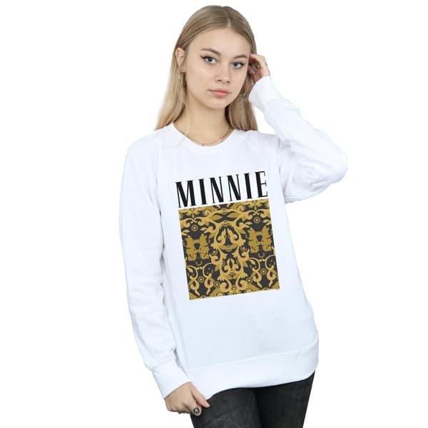 Disney Womens/Ladies Minnie Mouse Baroque Pattern Sweatshirt