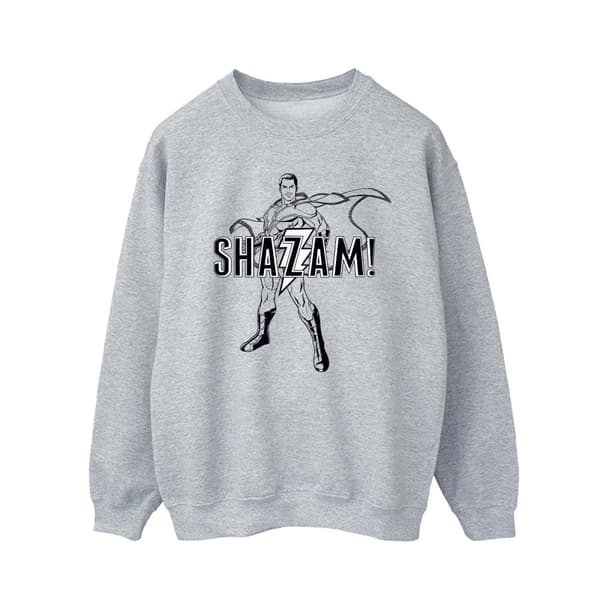 DC Comics Mens Shazam Outline Sweatshirt