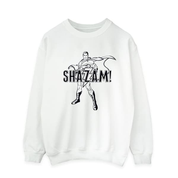 DC Comics Mens Shazam Outline Sweatshirt