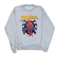 Miniatyrbillede 1 af 3: Marvel Womens/Ladies Spider-Man Web Shooting Emblem Logo Sweatshirt