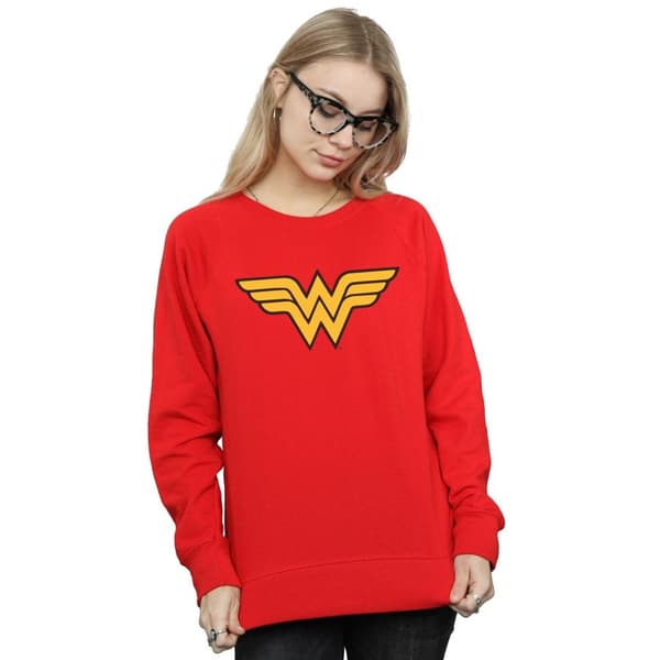 DC Comics Womens/Ladies Wonder Woman Logo Sweatshirt