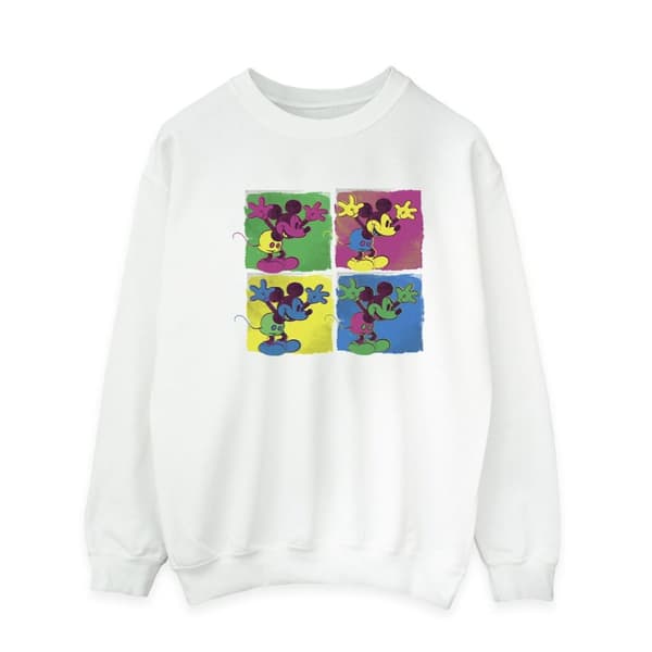 Disney Mens Mickey Mouse Pop Art Sweatshirt