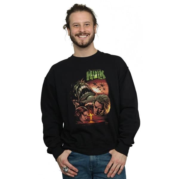 Marvel Mens Incredible Hulk Dead Like Me Sweatshirt