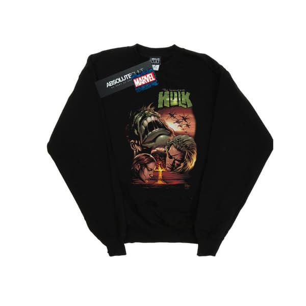 Marvel Mens Incredible Hulk Dead Like Me Sweatshirt Black S