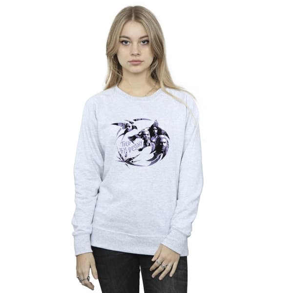 Netflix Womens/Ladies The Witcher Wolf Logo Infill Sweatshirt