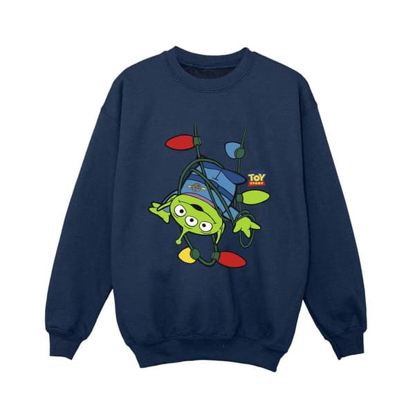 Disney Boys Toy Story Christmas Lights Aliens Sweatshirt