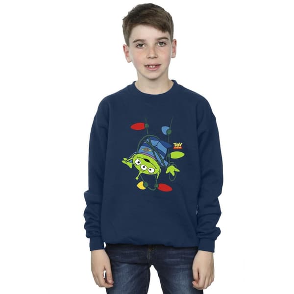 Disney Boys Toy Story Christmas Lights Aliens Sweatshirt