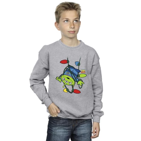 Disney Boys Toy Story Christmas Lights Aliens Sweatshirt