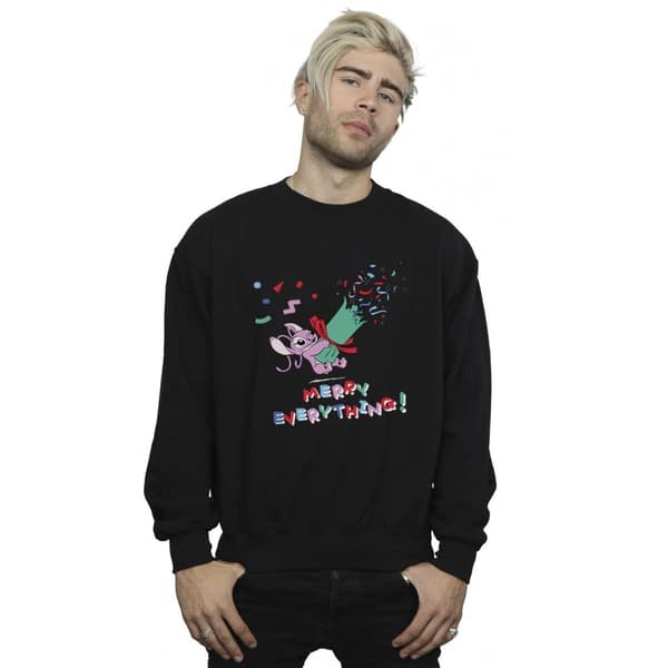 Disney Lilo And Stitch Angel Merry Everything - Sweatshirt för män