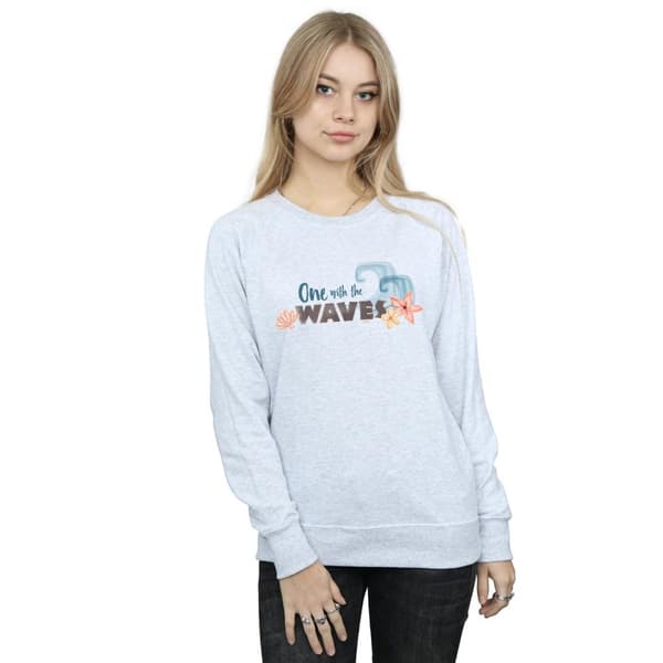 Disney Womens/Ladies Moana One With The Waves Sweatshirt