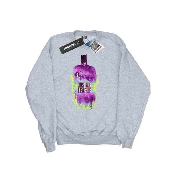 DC Comics Womens/Ladies Justice League Movie Team Brushed Sweatshirt