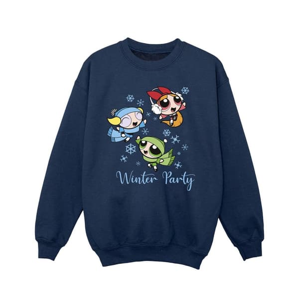 The Powerpuff Girls Girls Girls Sweatshirt för vinterfest Navy Blue 3-4 Years