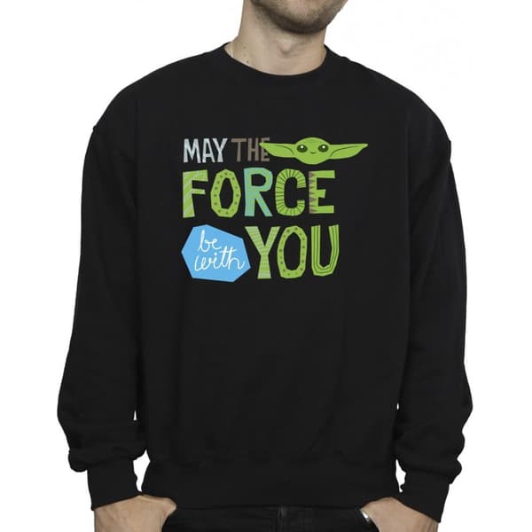 Star Wars Mens The Mandalorian May The Force Be With You Sweatshirt