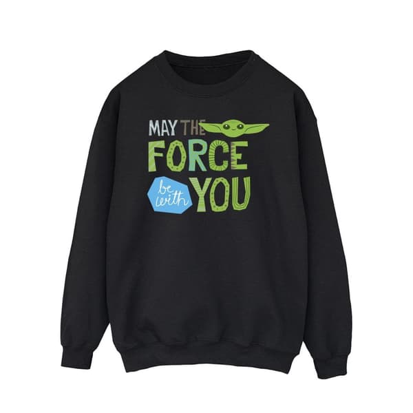 Star Wars Mens The Mandalorian May The Force Be With You Sweatshirt