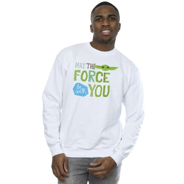 Star Wars Mens The Mandalorian May The Force Be With You Sweatshirt