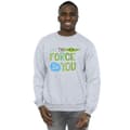 Miniatyrbillede 2 af 4: Star Wars Mens The Mandalorian May The Force Be With You Sweatshirt