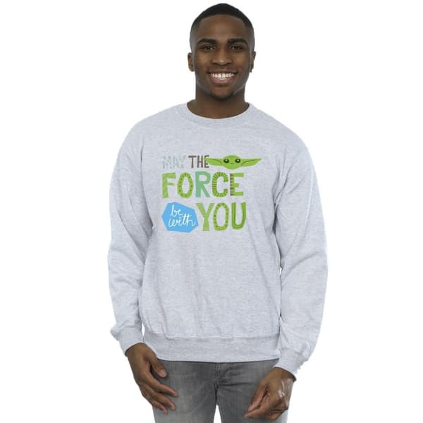 Star Wars Mens The Mandalorian May The Force Be With You Sweatshirt