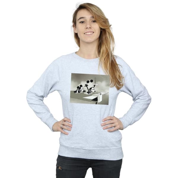 Disney Womens/Ladies Mickey Mouse Crazy Pilot Sweatshirt
