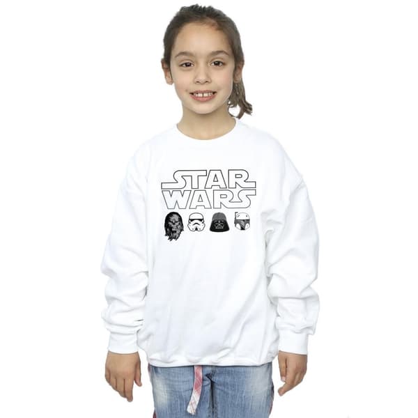Star Wars Girls Character Heads Sweatshirt