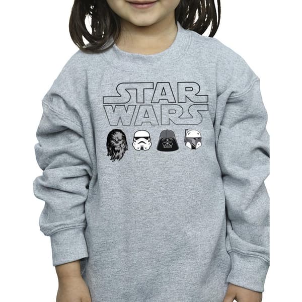 Star Wars Girls Character Heads Sweatshirt