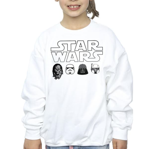 Star Wars Girls Character Heads Sweatshirt