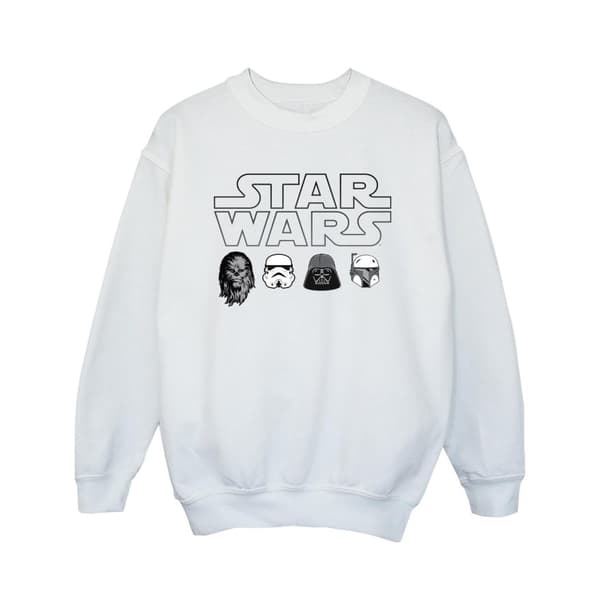 Star Wars Girls Character Heads Sweatshirt