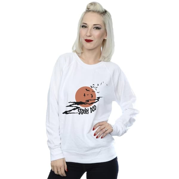 Scooby Doo Womens/Ladies Spooky Moon Sweatshirt