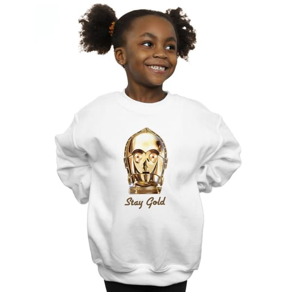 Star Wars Flickor The Rise Of Skywalker C-3PO Stay Gold Sweatshirt