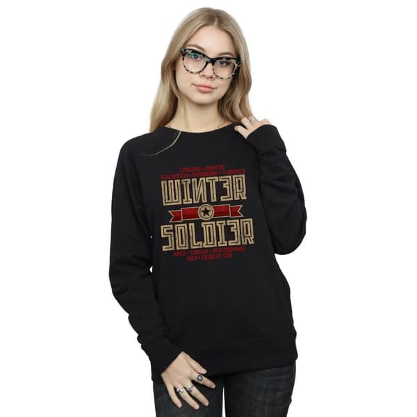 Marvel Sweatshirt med triggermärke för vintersoldater - dam/dam